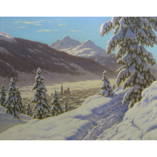 A Winter Idyll, Davos